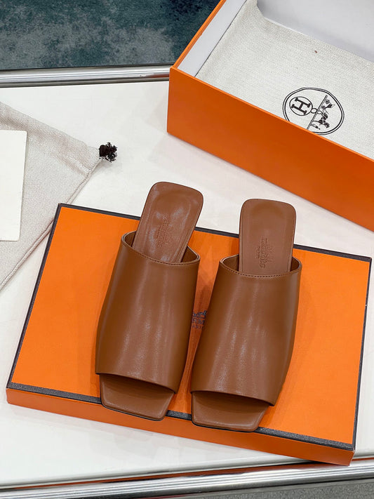 БОСОНІЖКИ IDOLE З ТЕЛЯЧОЇ ШКІРИ КОЛЬОРУ BRONZE BROWN - 35