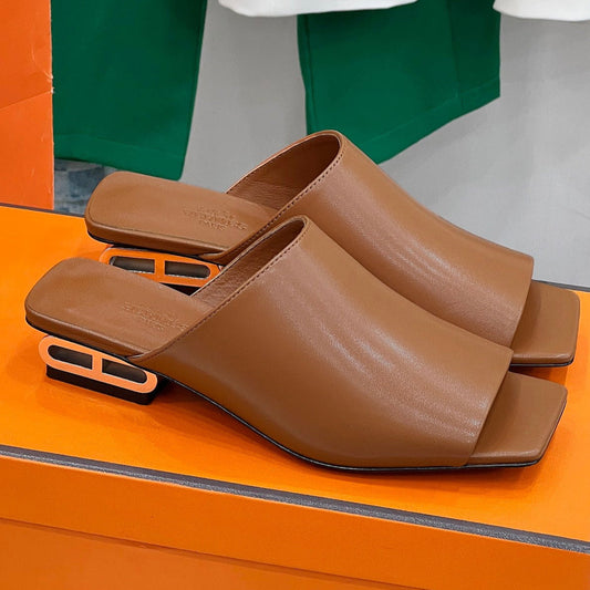 IDOLE SANDAL IN BRONZE BROWN CALFSKIN - 35
