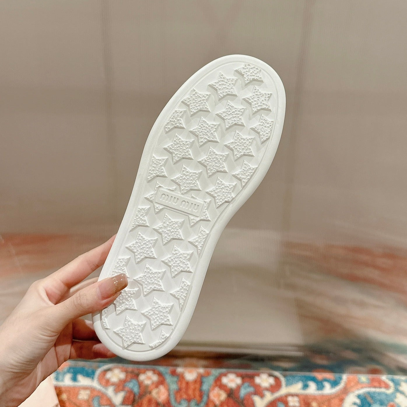Slip-on Shoes  High Sole White Canvas - 35