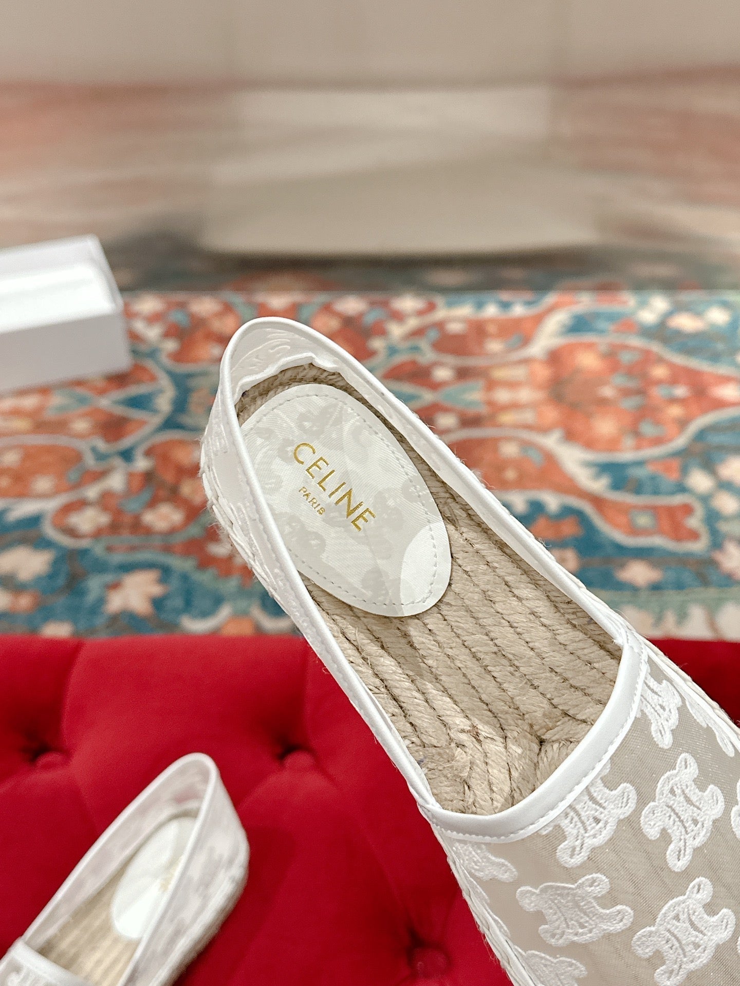 ESPADRILLES IN WHITE MESH - 35