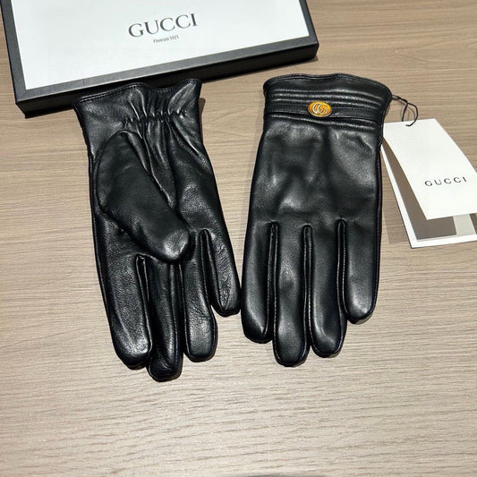 TOUCHSCREEN GLOVES IN BLACK LAMBSKIN 435967 - XL