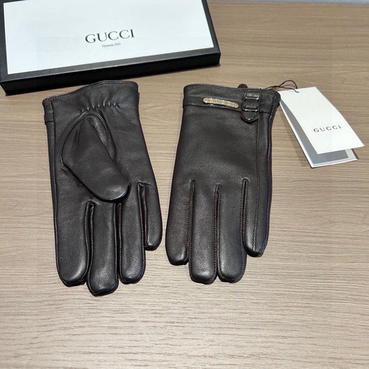 TOUCHSCREEN GLOVES IN BLACK LAMBSKIN 440503 - XL