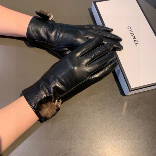 GLOVES IN BLACK LAMBSKIN 456328 - M