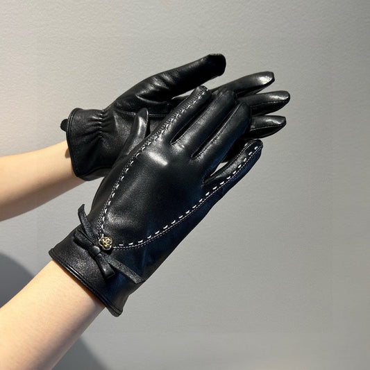 GLOVES IN BLACK LAMBSKIN 456336 - M