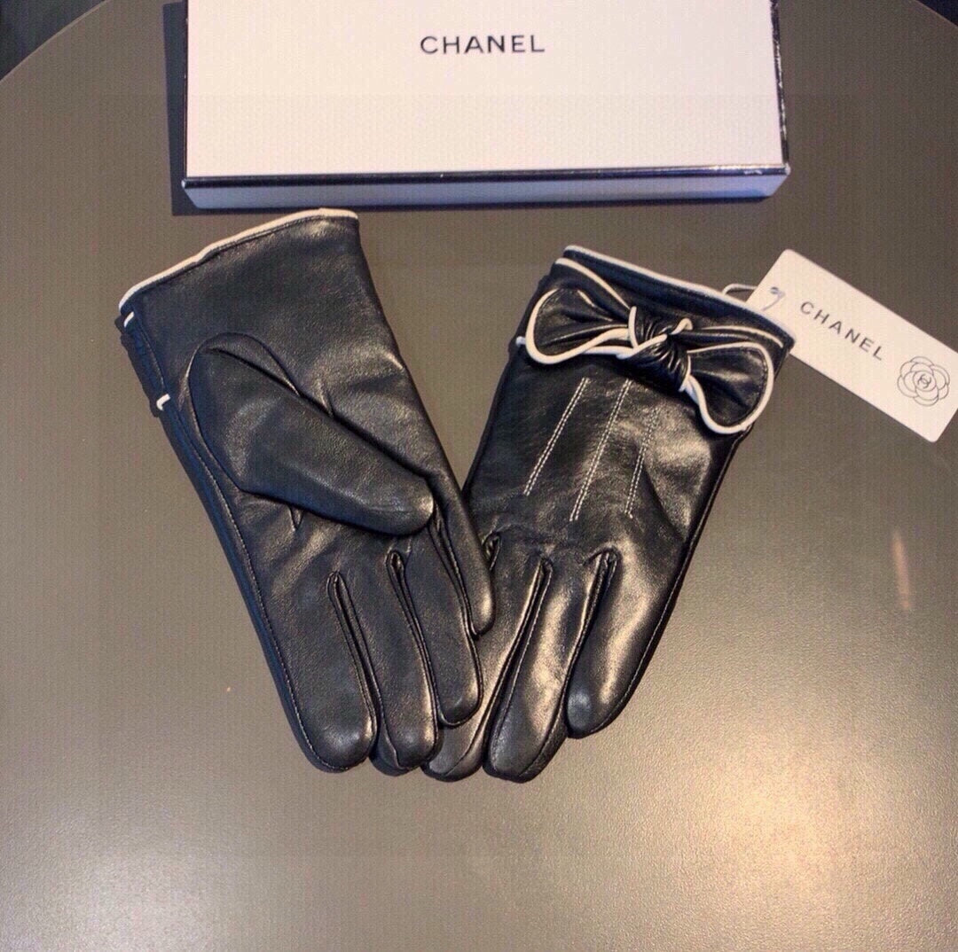 GLOVES IN BLACK LAMBSKIN 462262 - M