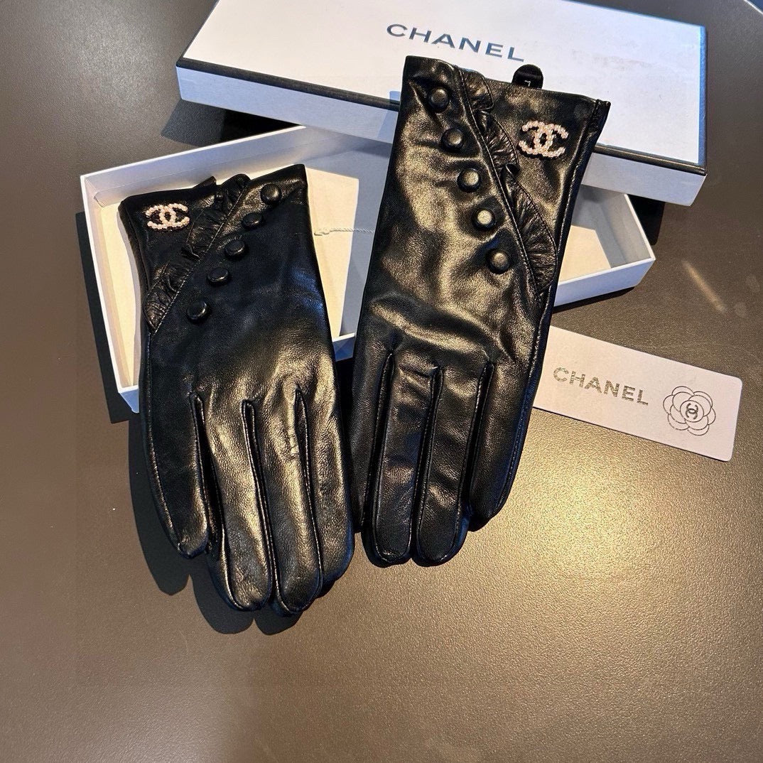 GLOVES IN BLACK LAMBSKIN 466772 - M