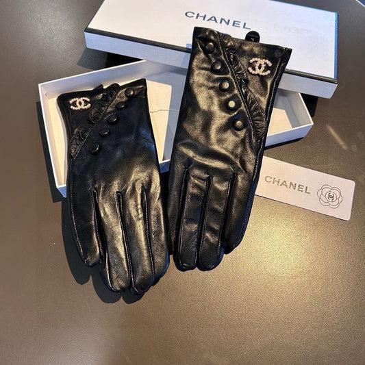 GLOVES IN BLACK LAMBSKIN 466772 - M