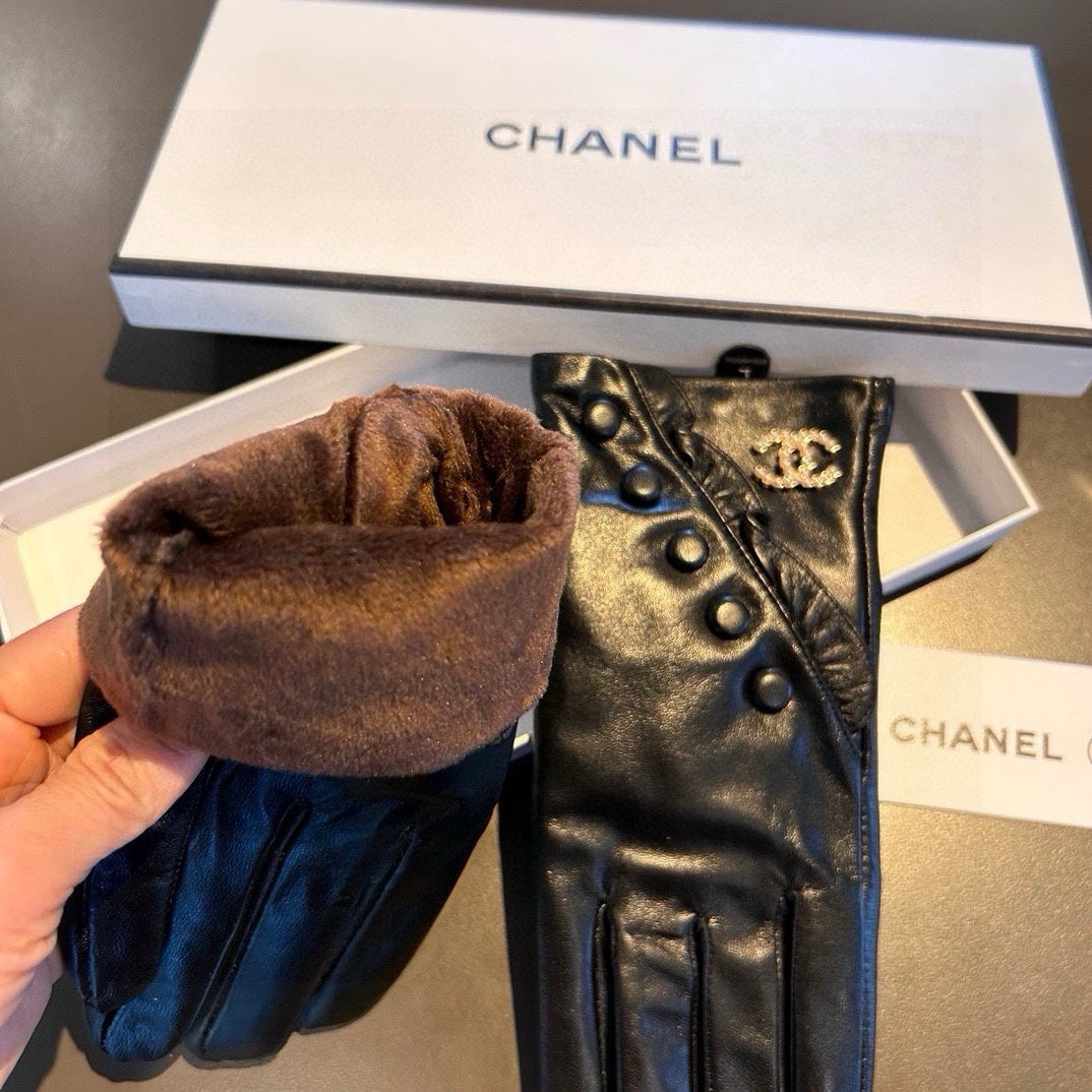 GLOVES IN BLACK LAMBSKIN 466772 - M