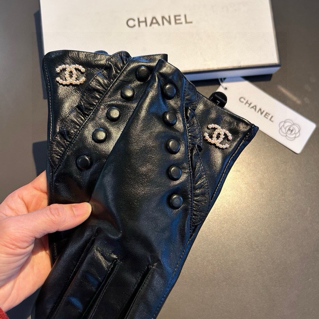 GLOVES IN BLACK LAMBSKIN 466772 - M