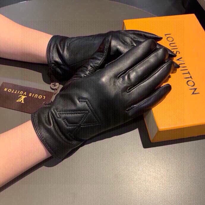 LV GLOVES IN BLACK LAMBSKIN 467961 - M