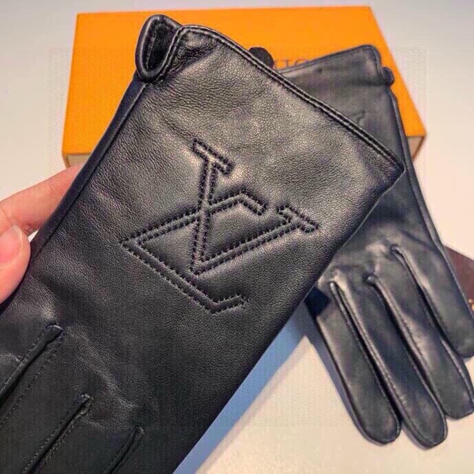 LV GLOVES IN BLACK LAMBSKIN 467961 - M