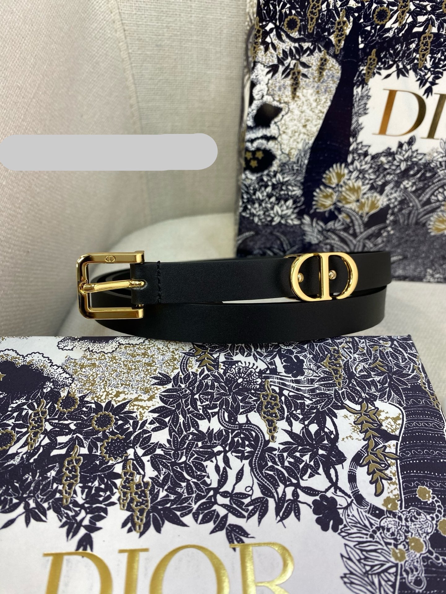 DIOR 25S BELT 15 MM IN BLACK CALFSKIN 559726 - 30