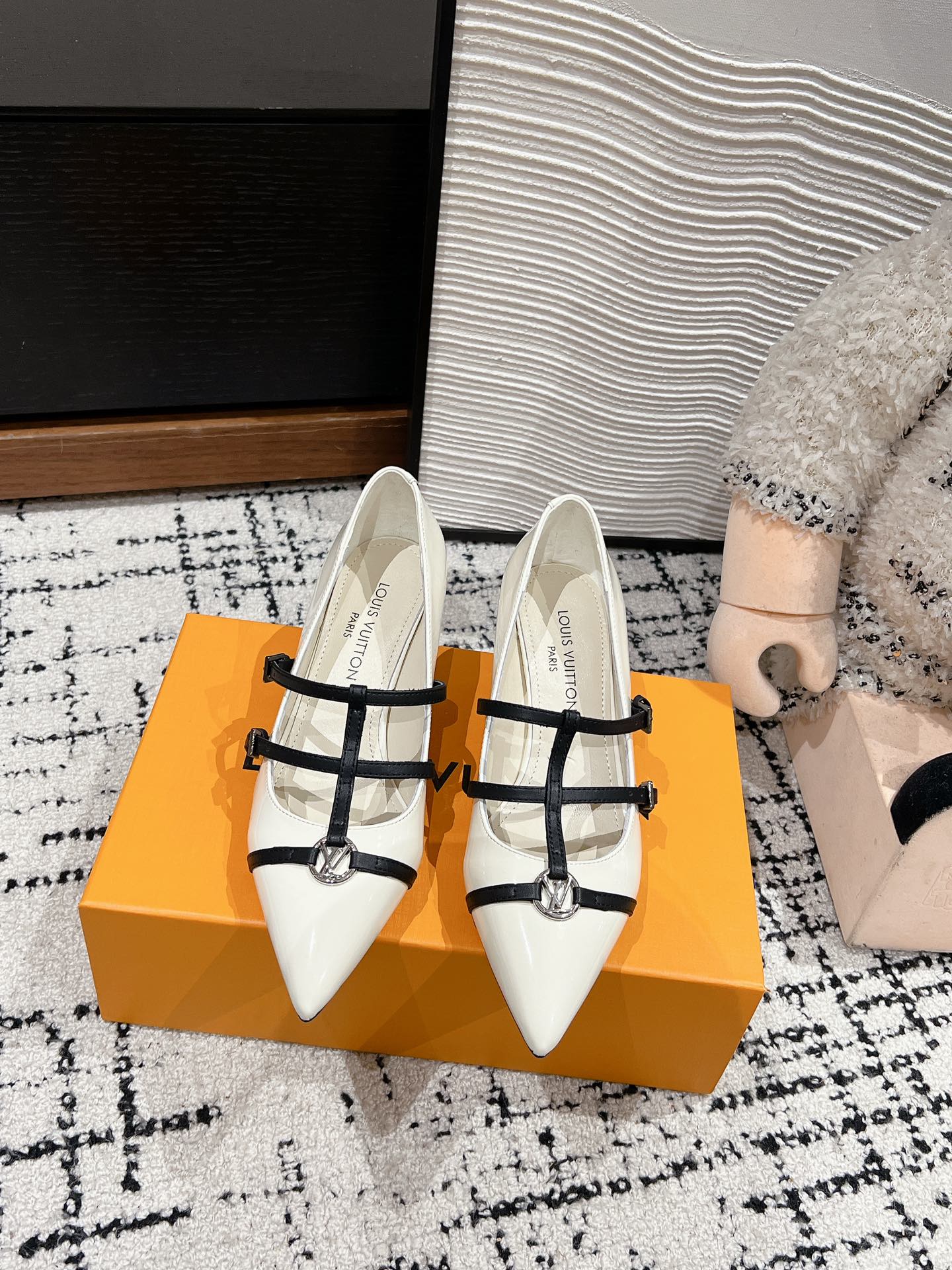HIGH HEEL 4 CM PUMP IN WHITE CALFSKIN - 35