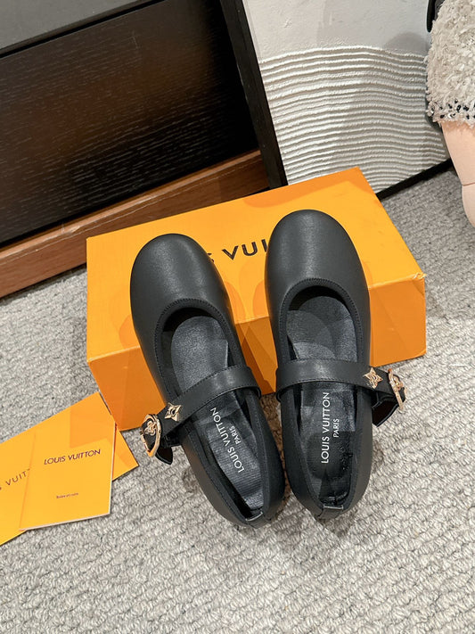 MARY JANE SHOES IN BLACK SHEEPSKIN - 35