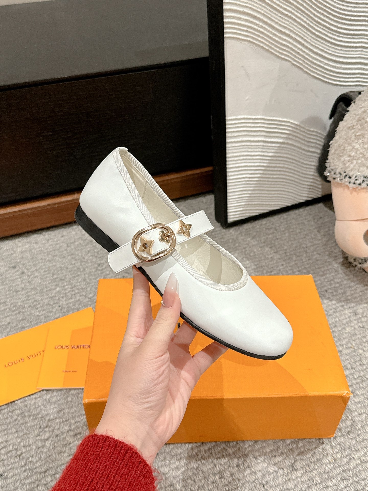 MARY JANE SHOES IN WHITE SHEEPSKIN - 35