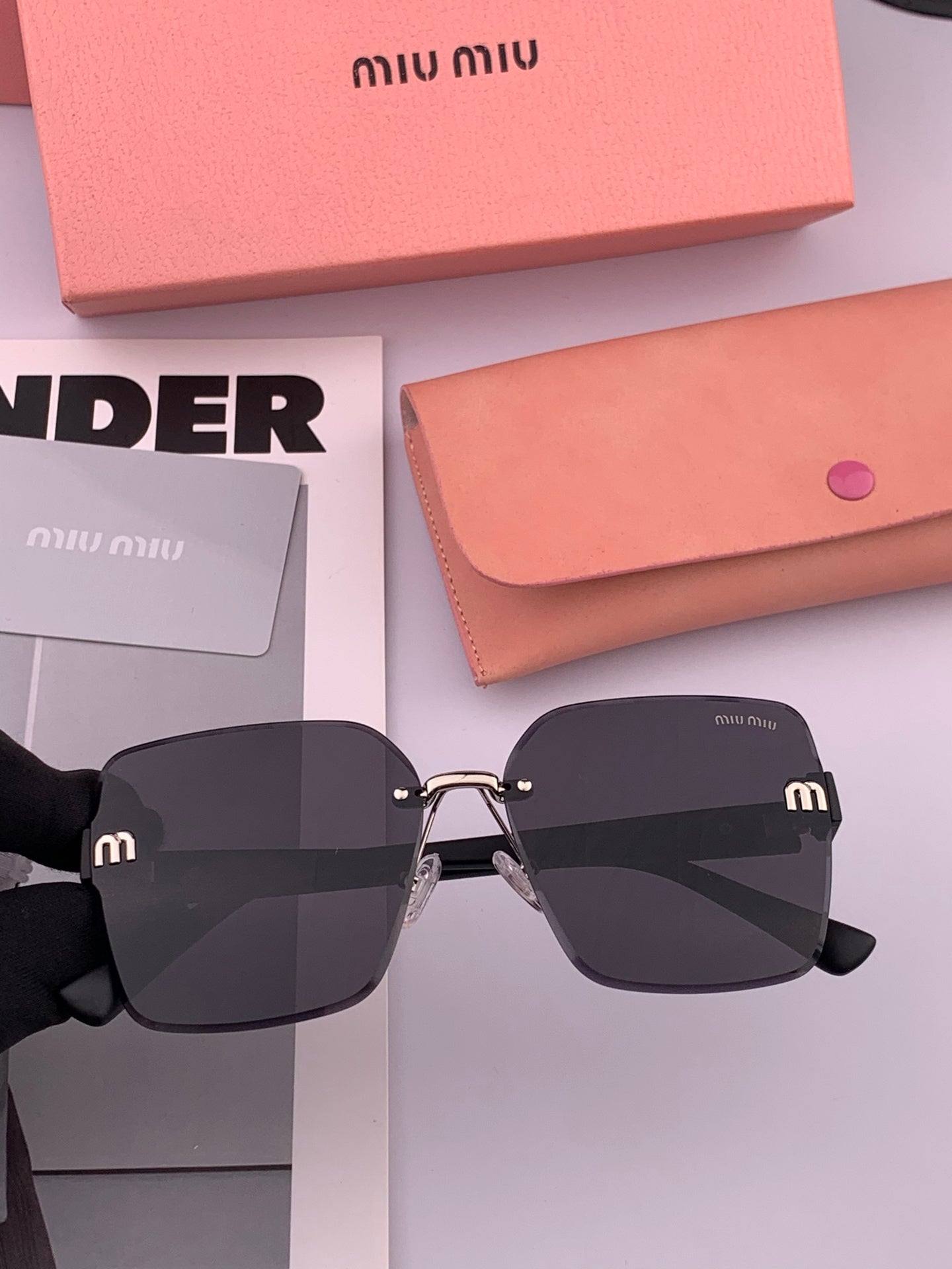 RUNWAY SQUARE SUNGLASSES M7550 IN ACETATE - Orange