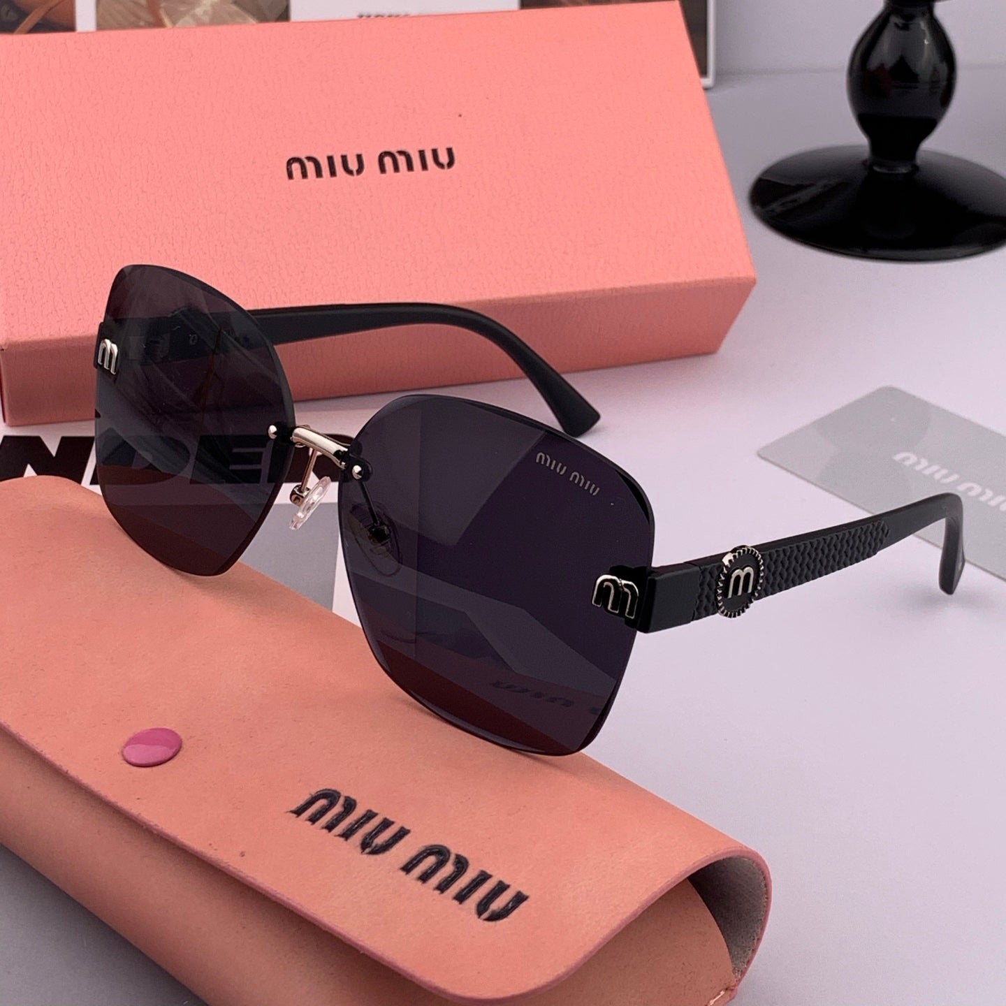 RUNWAY SQUARE SUNGLASSES M6550 IN ACETATE - Beige