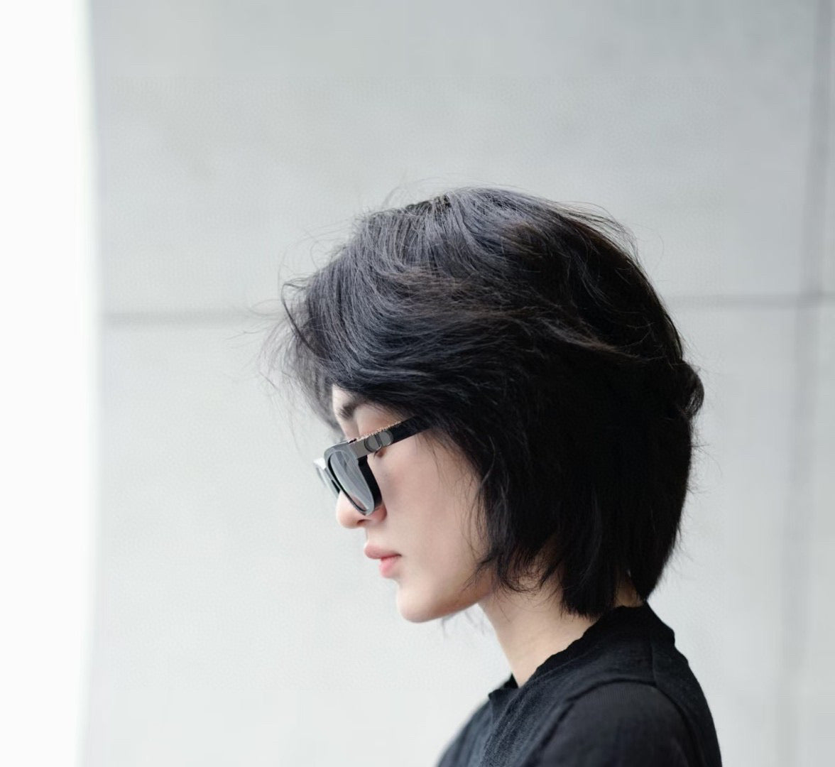 MONTAIGNE SUNGLASS CD6113 IN ACETATE - Black