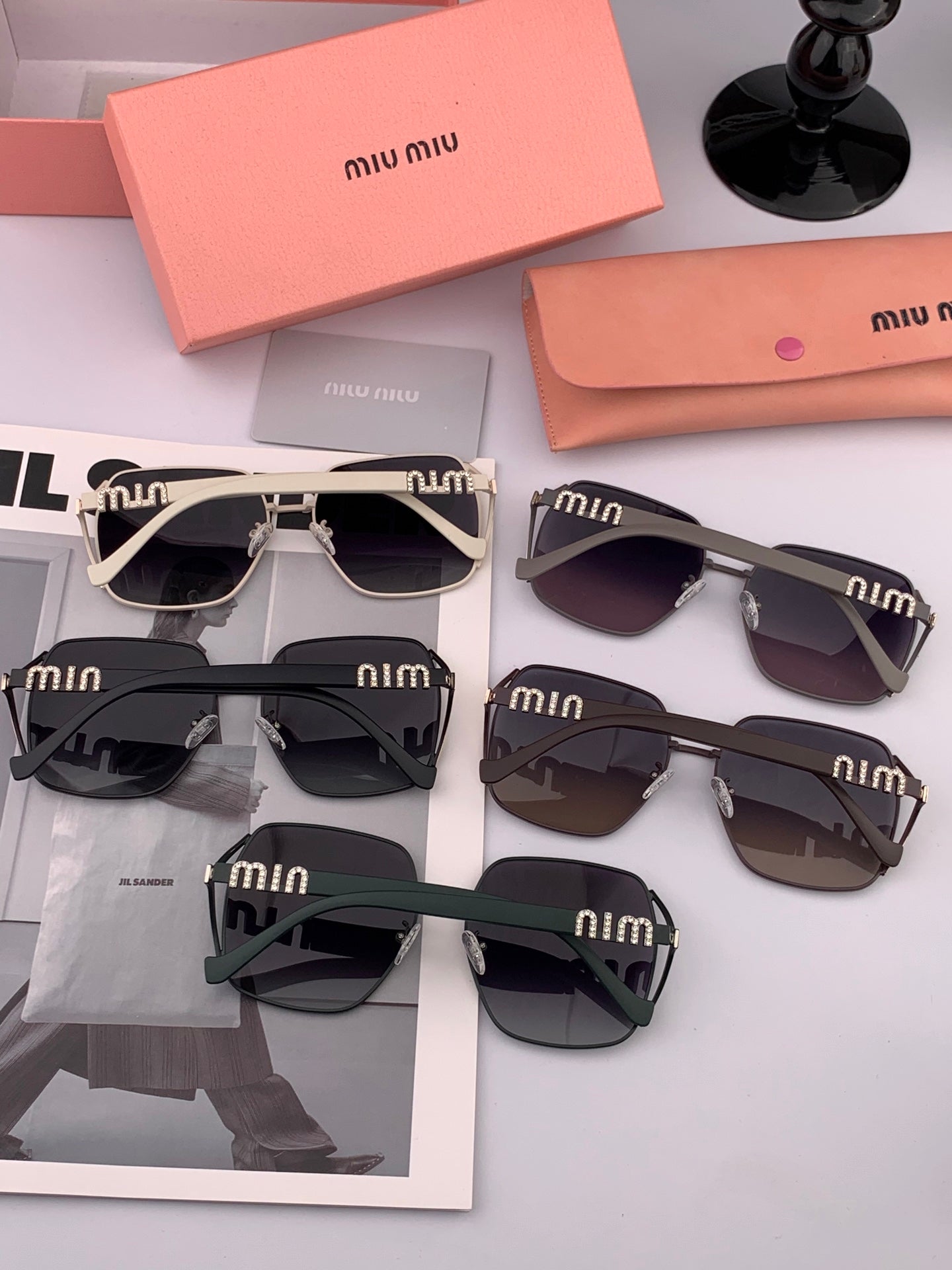 RUNWAY SQUARE SUNGLASSES M1321 IN ACETATE - Black