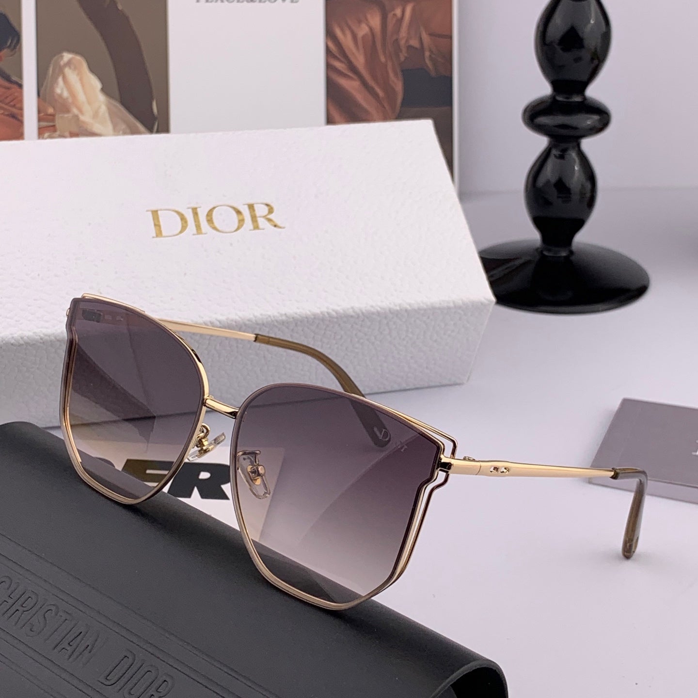 MONTAIGNE SUNGLASS CD4635 IN ACETATE - Grey Smoke