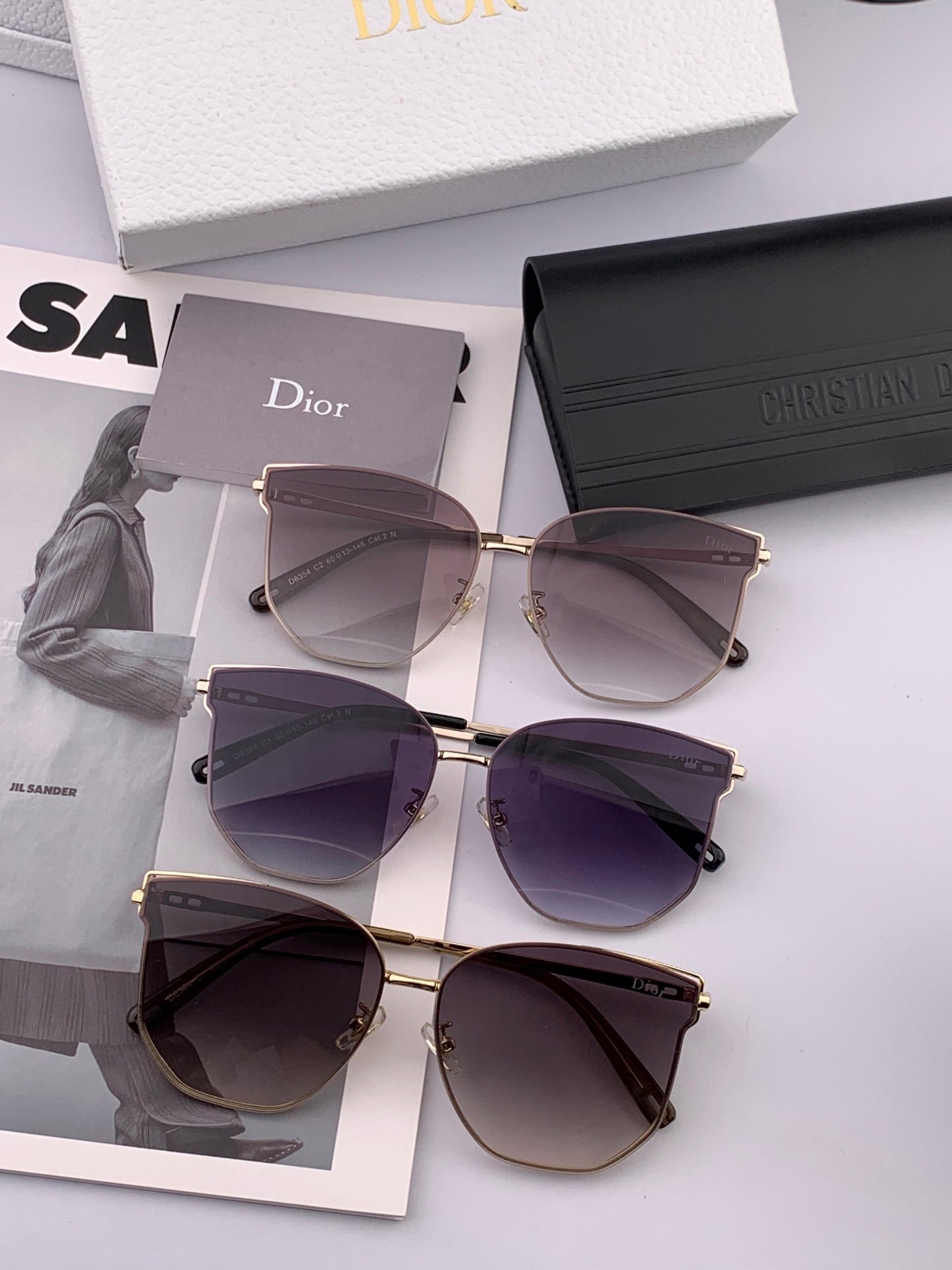 MONTAIGNE SUNGLASS CD4635 IN ACETATE - Grey Smoke