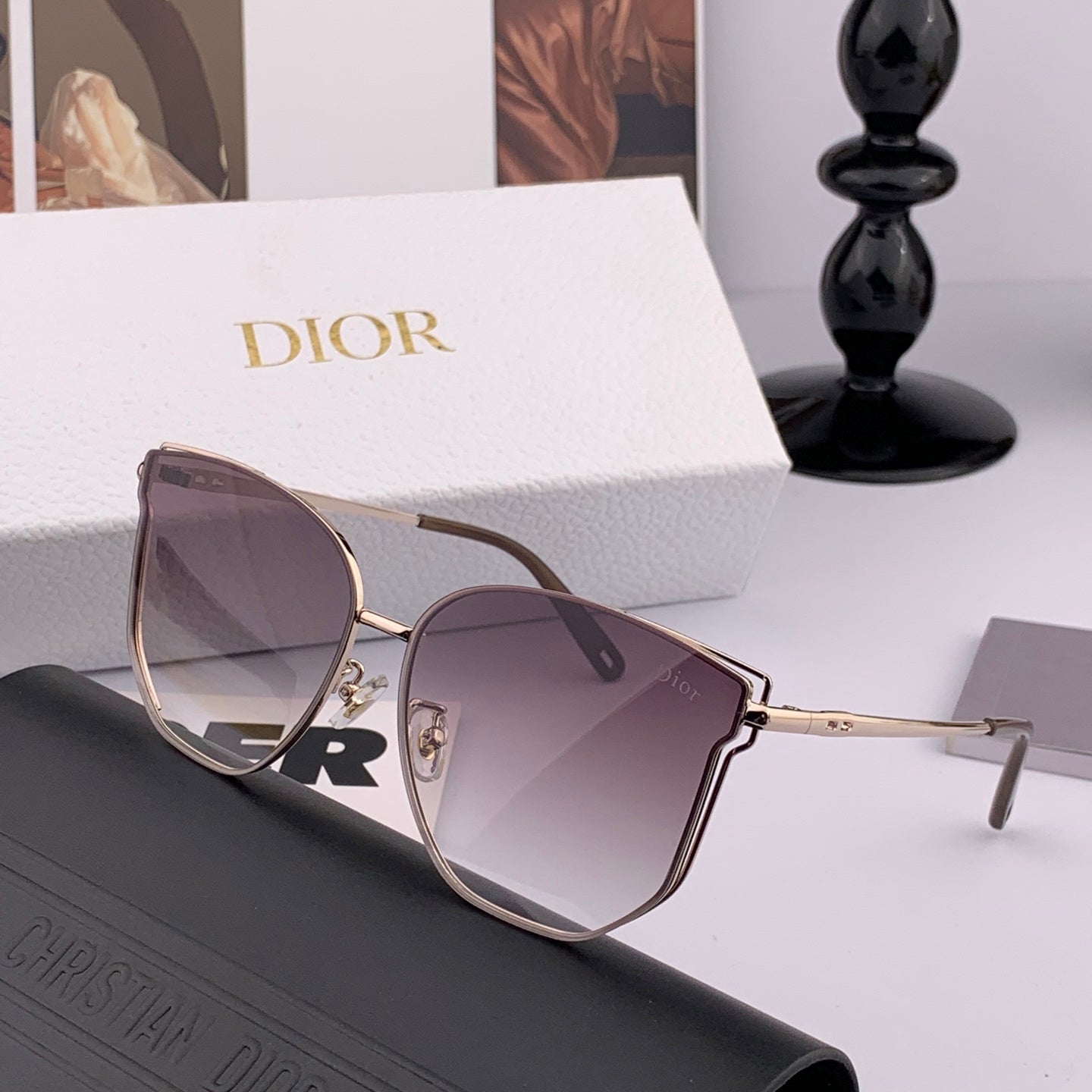 MONTAIGNE SUNGLASS CD4635 IN ACETATE - Grey Smoke