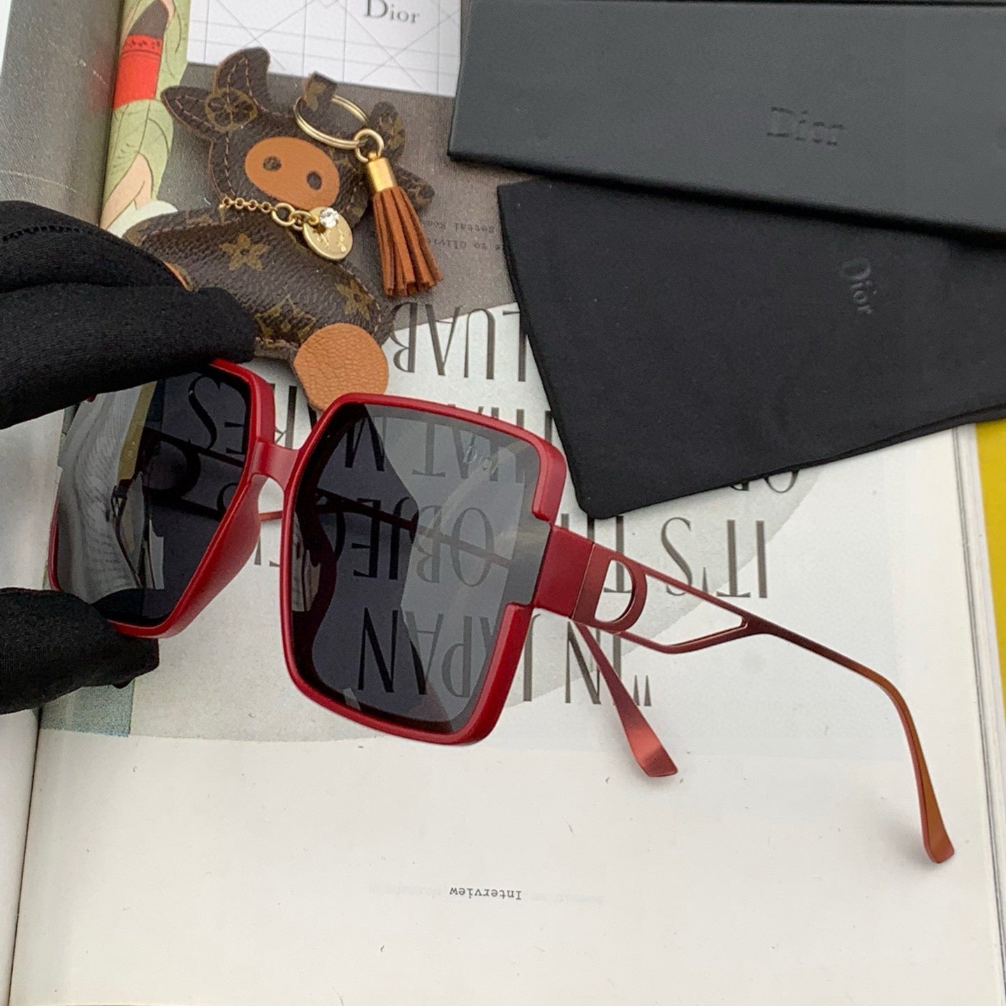 MONTAIGNE SUNGLASS D5541 IN METAL - Red