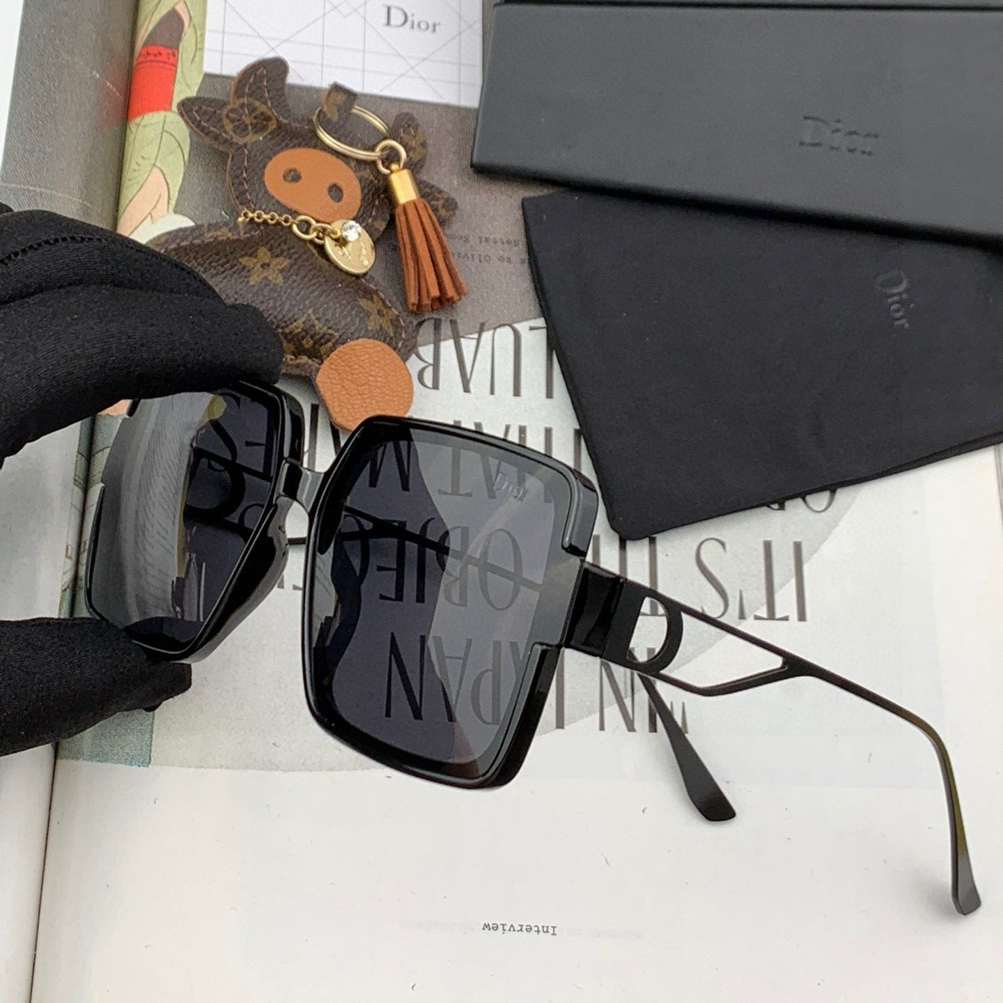 MONTAIGNE SUNGLASS D5541 IN METAL - Red