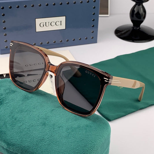 SQUARE FRAME SUNGLASSES G07711 IN ACETATE - Brown
