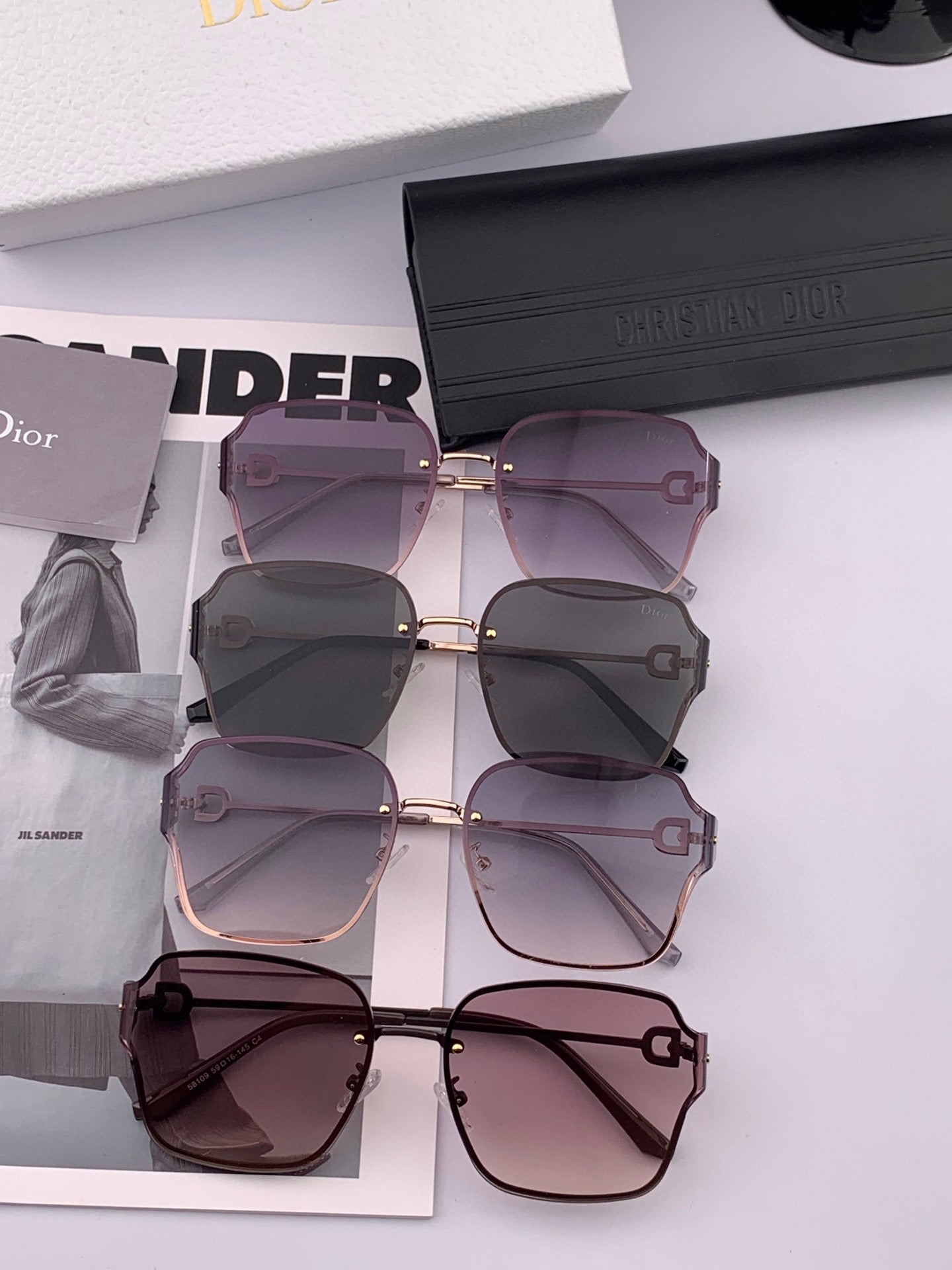 MONTAIGNE SUNGLASS CD95810 IN METAL - Brown Smoke
