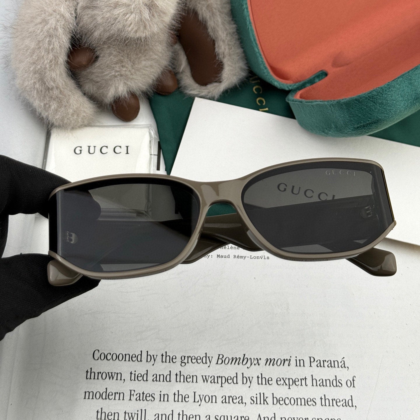 GEOMETRIC FRAME SUNGLASSES G0317 IN ACETATE - Dark grey
