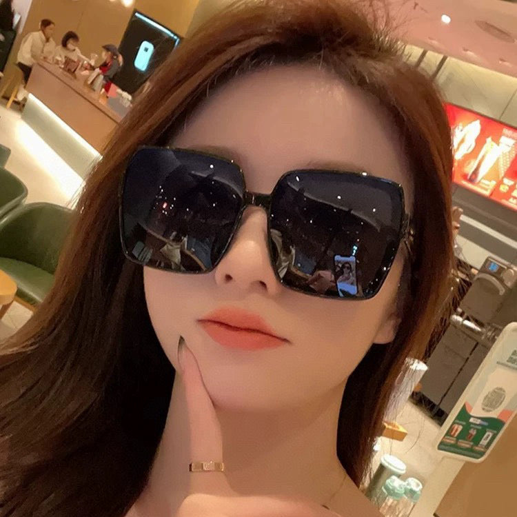 SQUARE FRAME SUNGLASSES G9751 IN ACETATE - Black