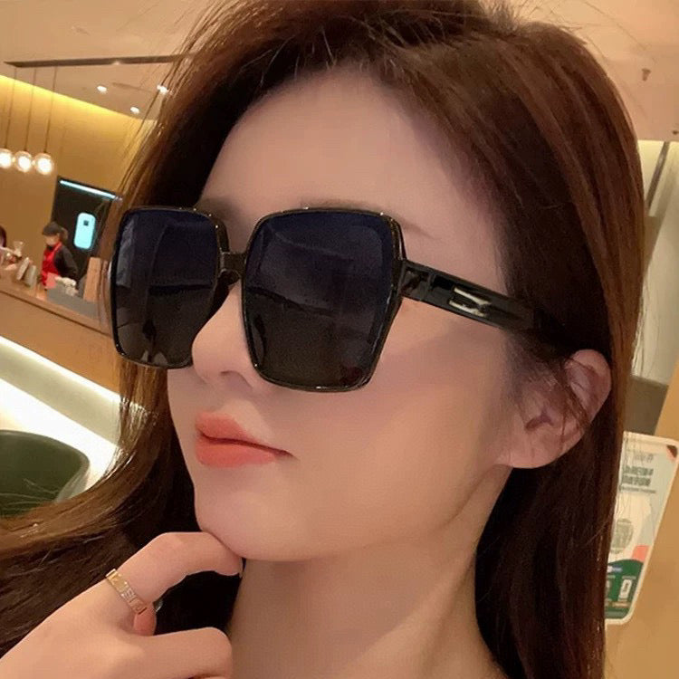 SQUARE FRAME SUNGLASSES G9751 IN ACETATE - Black