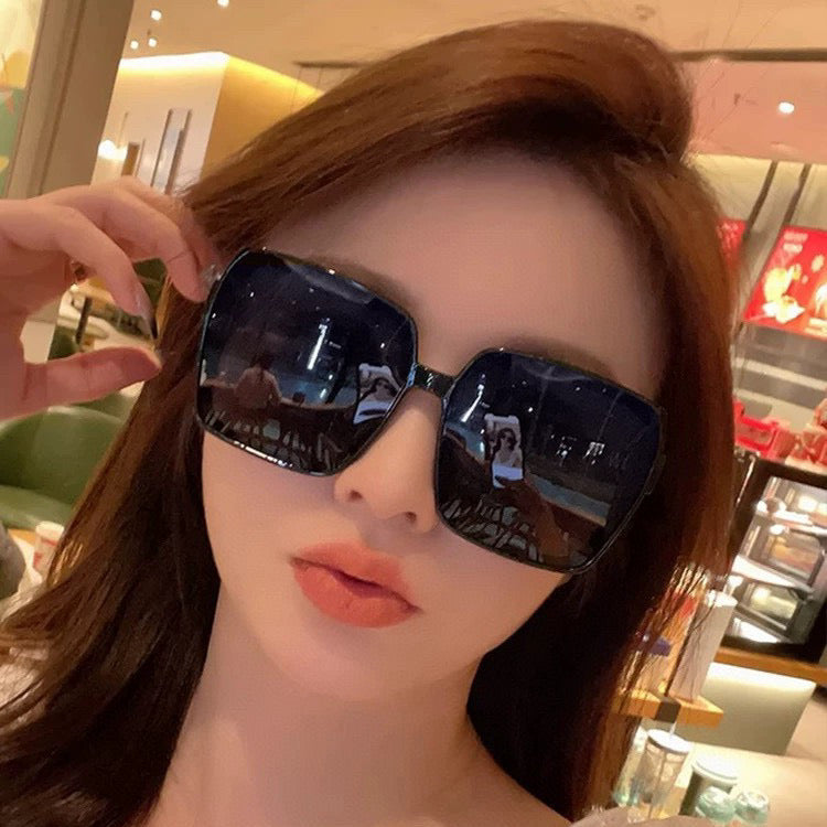SQUARE FRAME SUNGLASSES G9751 IN ACETATE - Black