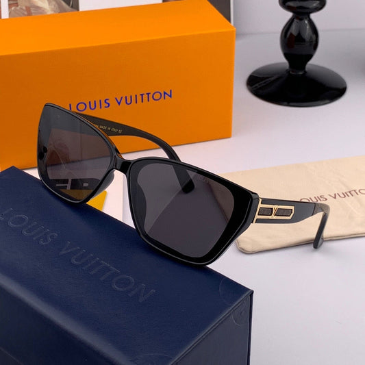 CAT EYE SUNGLASSES L0552 IN ACETATE - Black