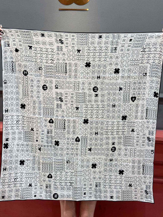 ШАРФ CHANEL 25S 110 З КАШМІРУ ТА ШОВКУ 738478