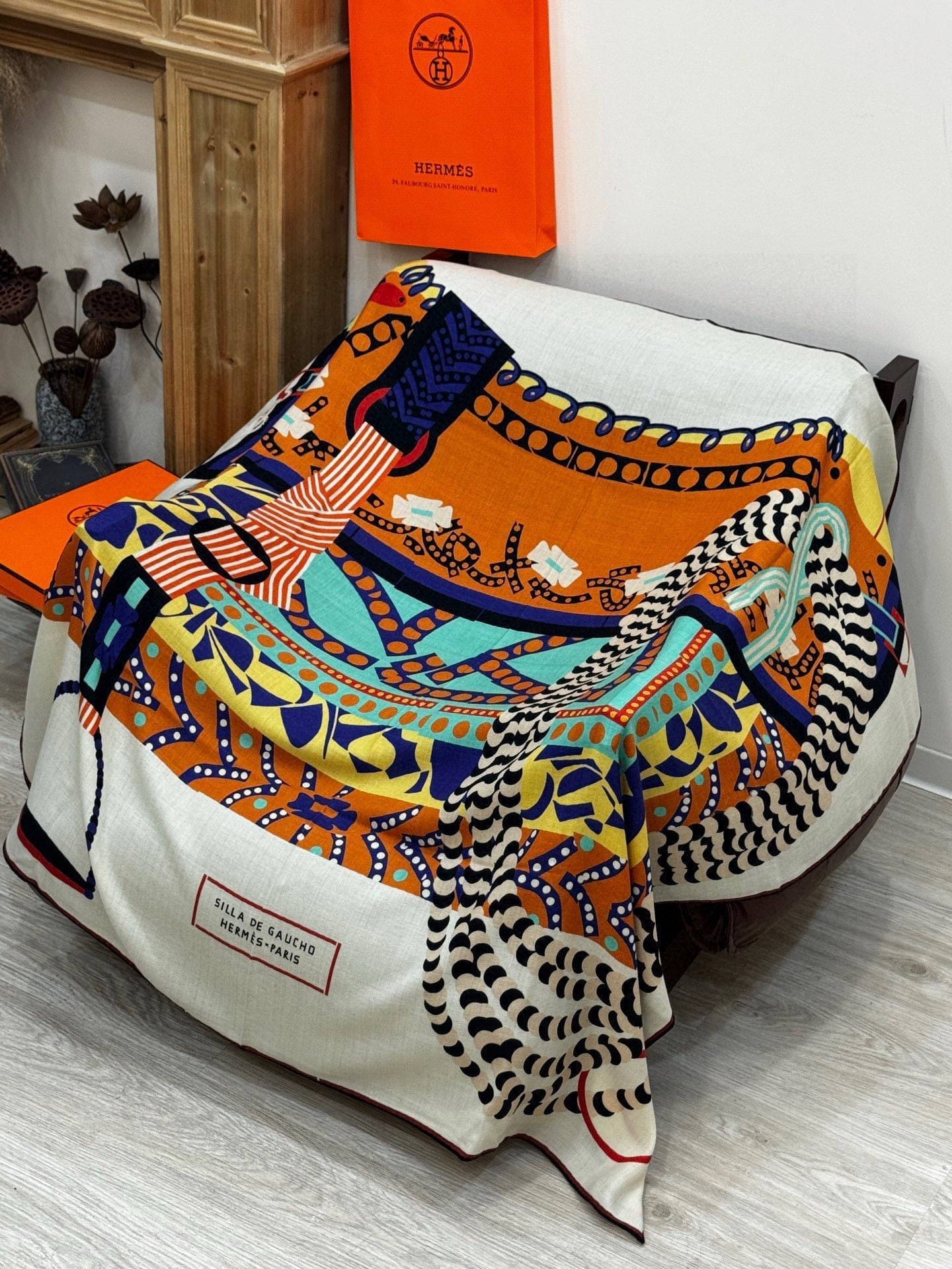 HERMES 25S SCARF 140 IN SILK 854766