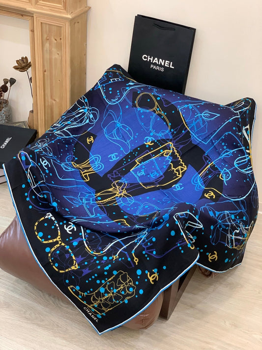 ШАРФ CHANEL 25S 135 З КАШМІРУ 883635