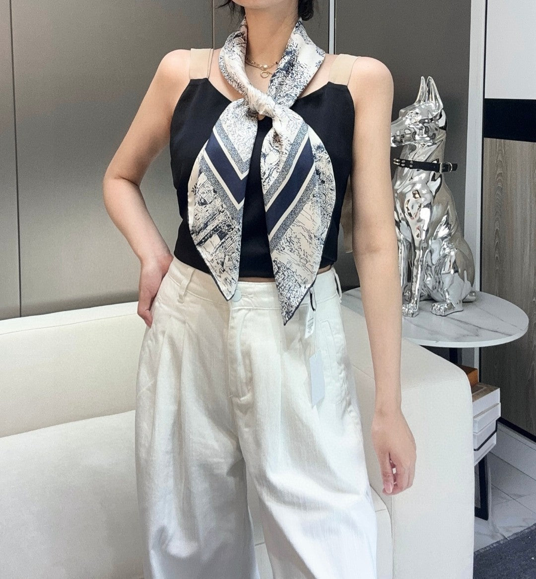 DIOR SCARF 90 CM IN SILK FABRIC 724824