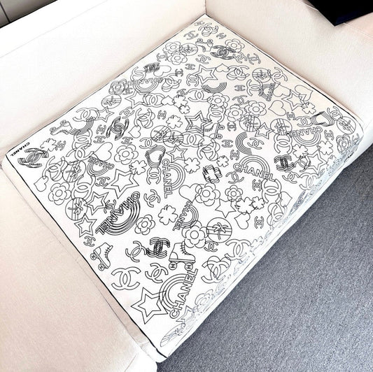 ШАРФ CHANEL 25S 90 З ТВІЛОВОГО ШОВКУ 740294