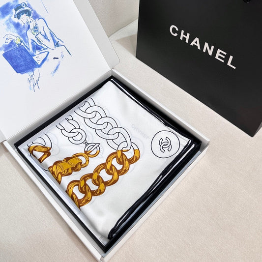 ХУСТКА CHANEL 25S 90 З ШОВКУ 729043