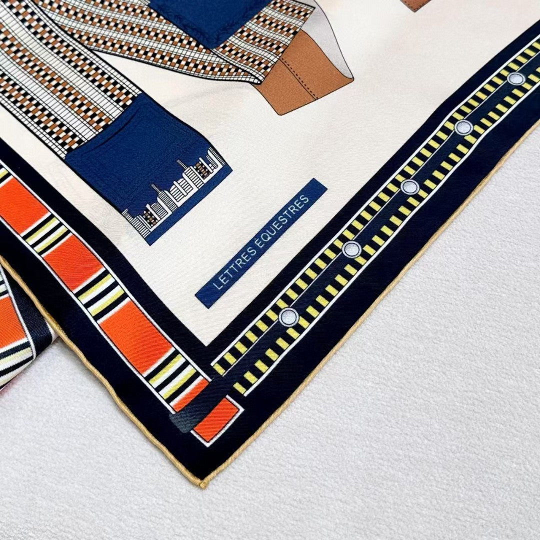 HERMES 25S SCARF 90 IN SILK 735841