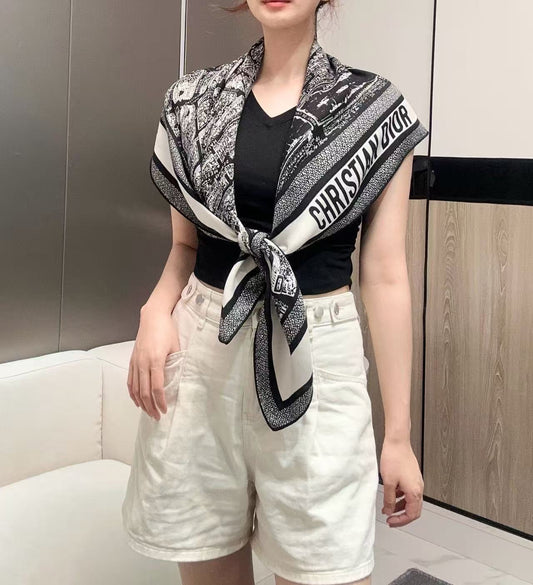 ШАРФ DIOR 110 СМ З ШОВКУ 730651