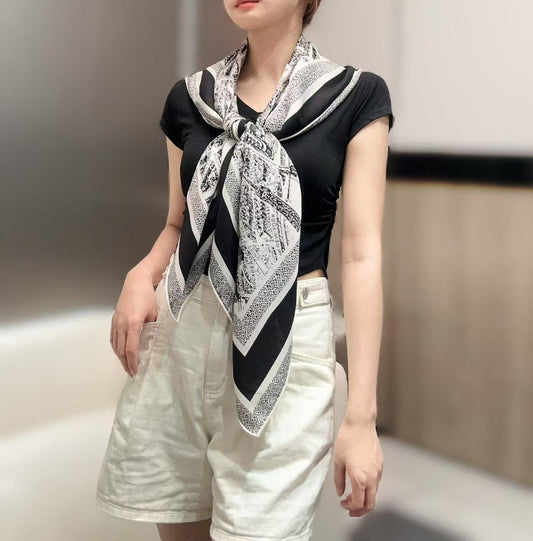ШАРФ DIOR 110 СМ З ШОВКУ 730652
