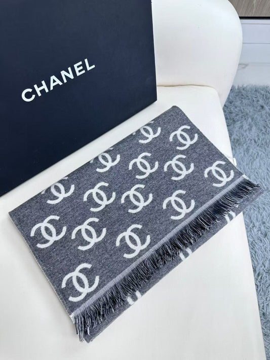 ШАРФ CHANEL 25S 180 З КАШМІРУ ТА ВОВНИ 733941