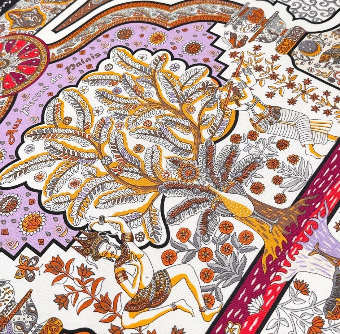 HERMES 25S SCARF 90 IN SILK 724811