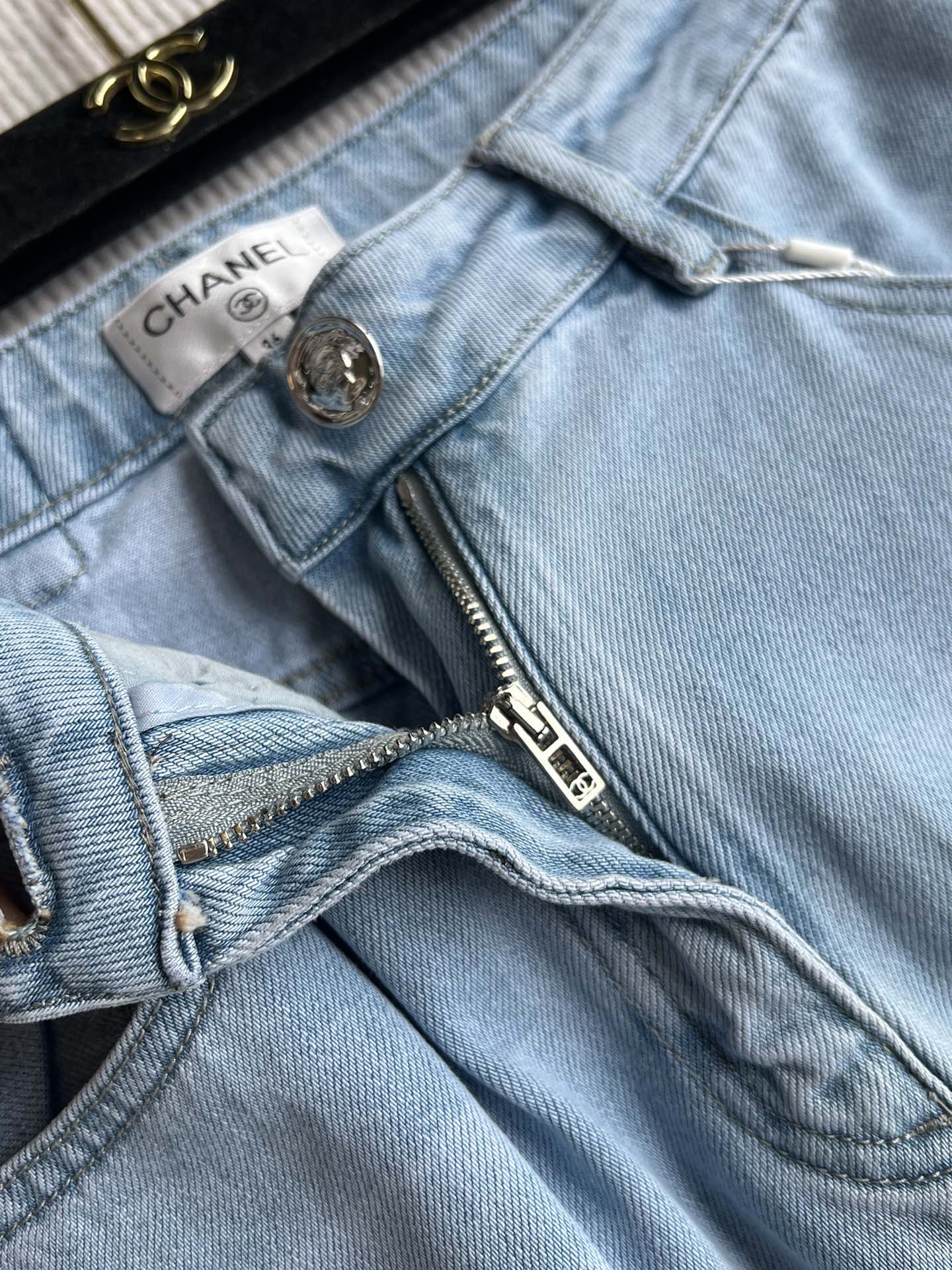 CC 25 Diamond Jeans Blue Denim Cotton