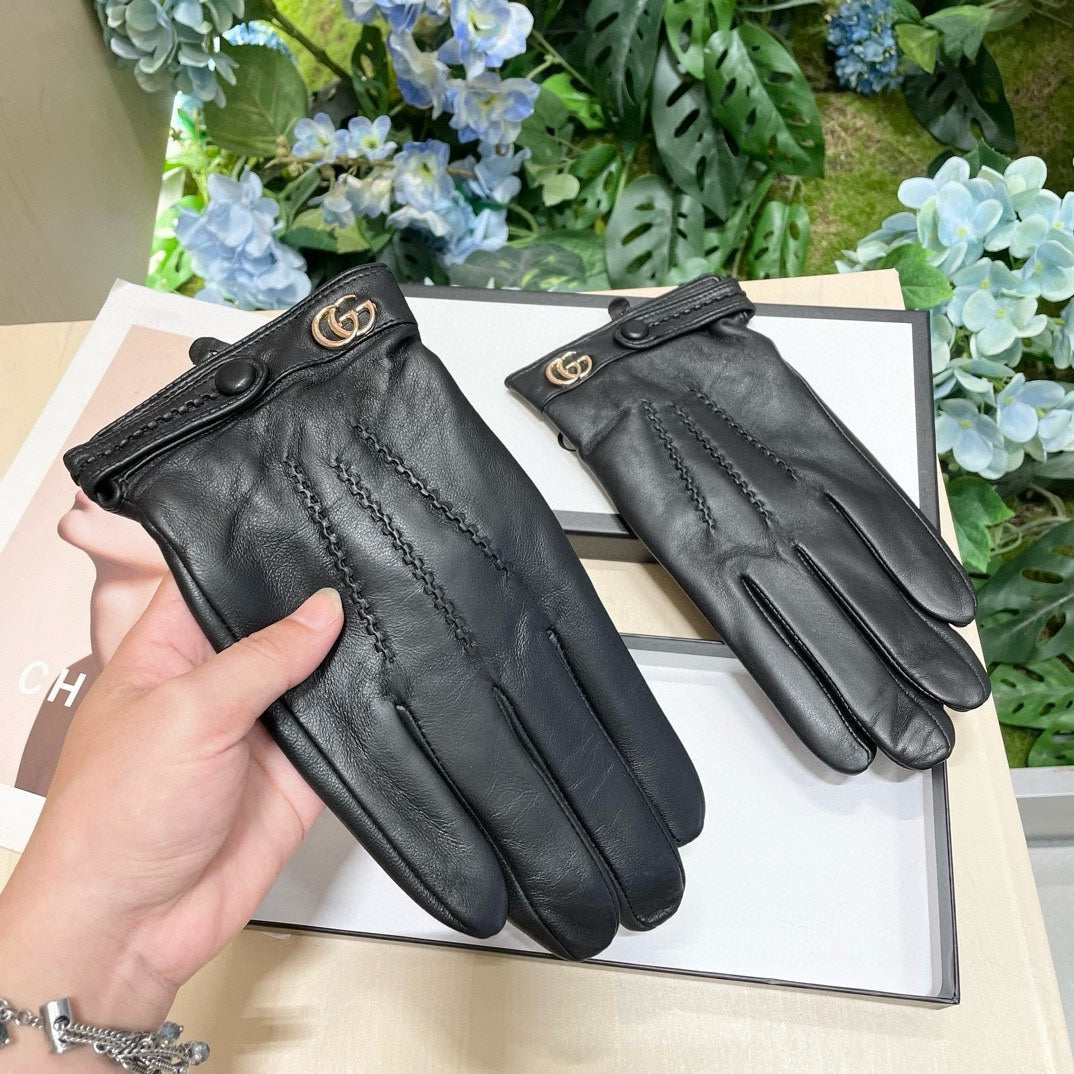 GLOVES IN BLACK SHEEPSKIN 458538 - XL
