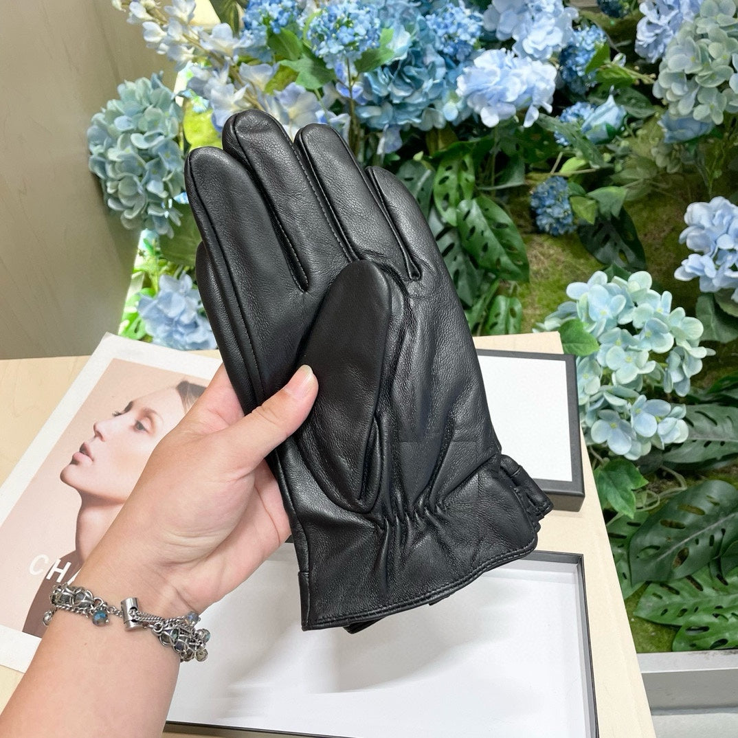 GLOVES IN BLACK SHEEPSKIN 458538 - XL