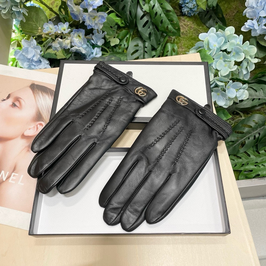 GLOVES IN BLACK SHEEPSKIN 458538 - XL